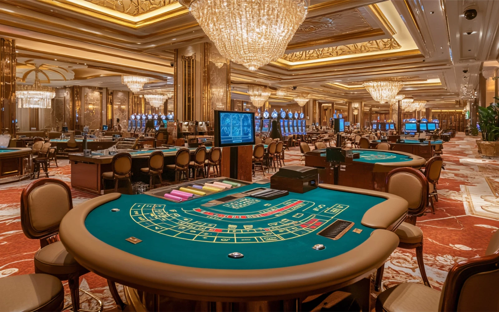Ilustrasi ruang permainan sebagai pelengkap pembahasan kategori live casino